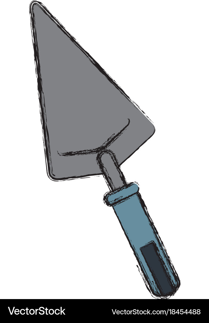 Construction spatula tool Royalty Free Vector Image
