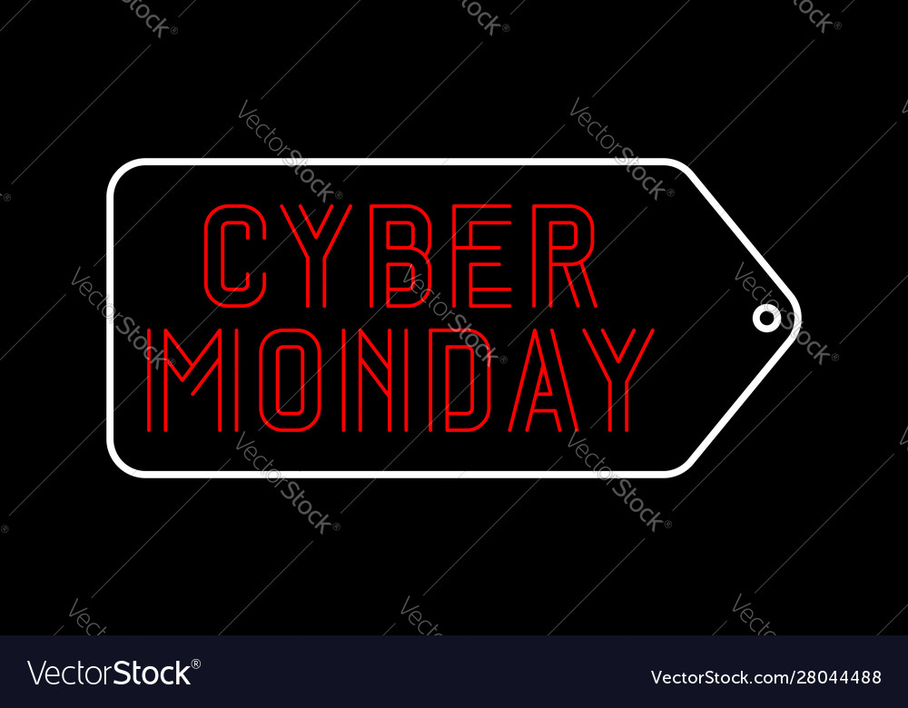 Cyber monday sale banner design template