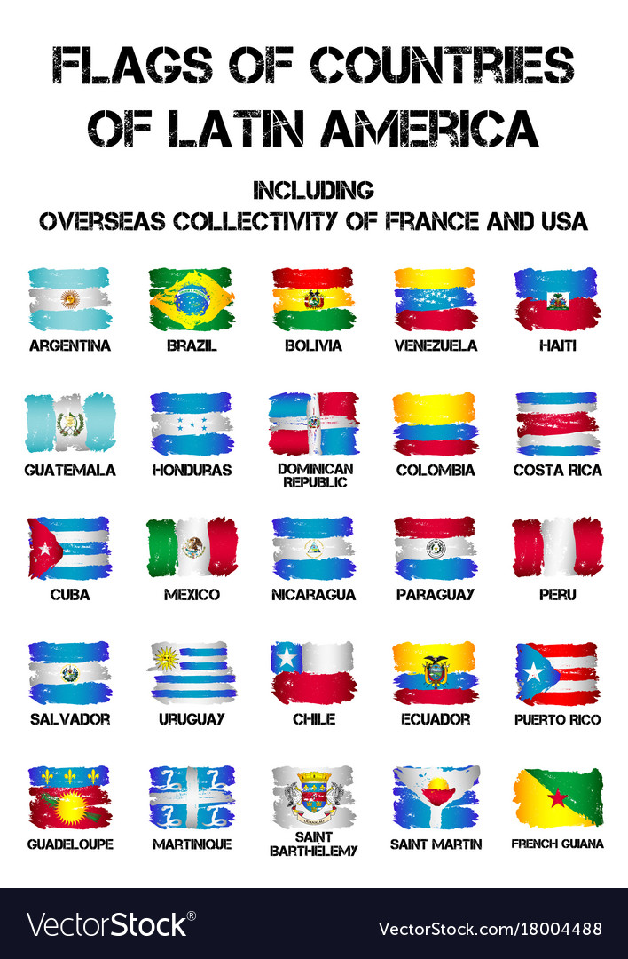 latin american flags