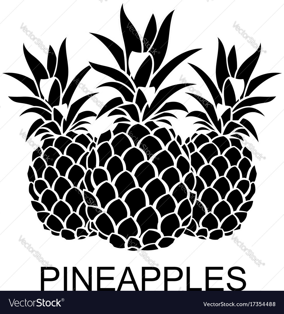 Image Of Pineapple Fruits Royalty Free Vector Image 4010