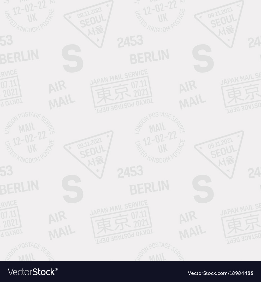 Postage stamp pattern Royalty Free Vector Image