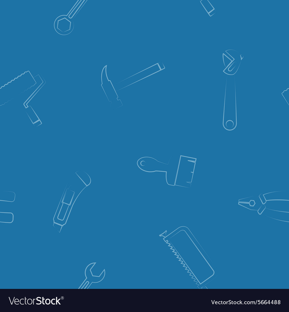 Seamless abstract background with handling tools