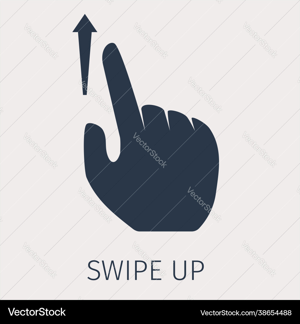 Touch Gesture Icon Royalty Free Vector Image Vectorstock