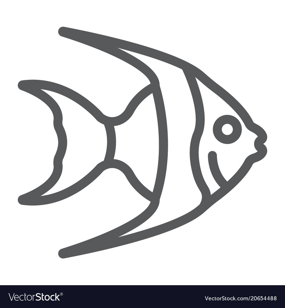 Fish line art