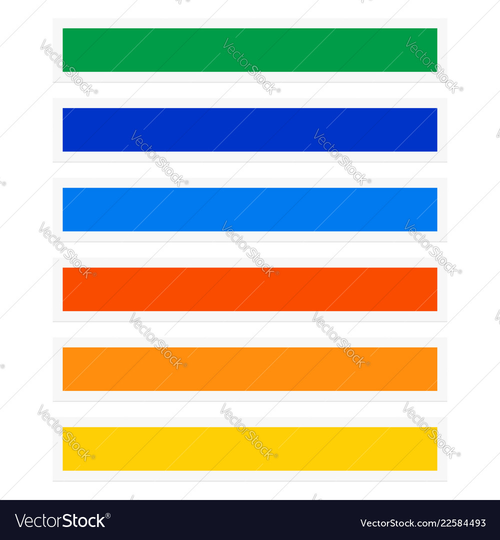 Button banner rectangles with color combination