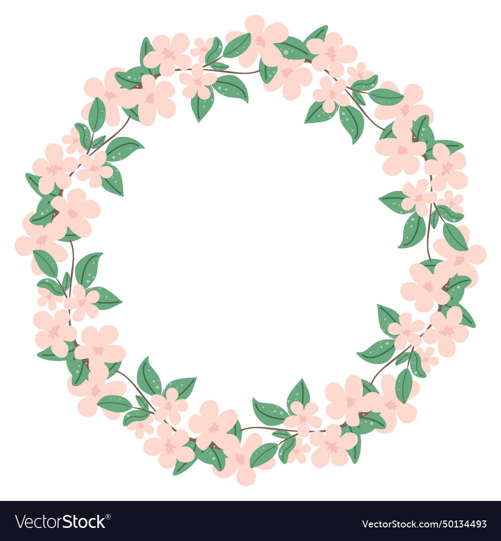 Floral spring frame