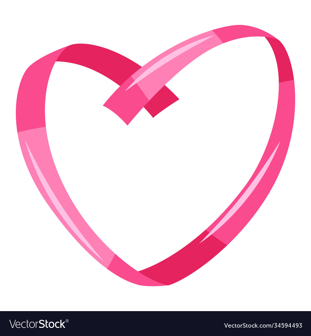 Pink Heart Ribbon Decoration