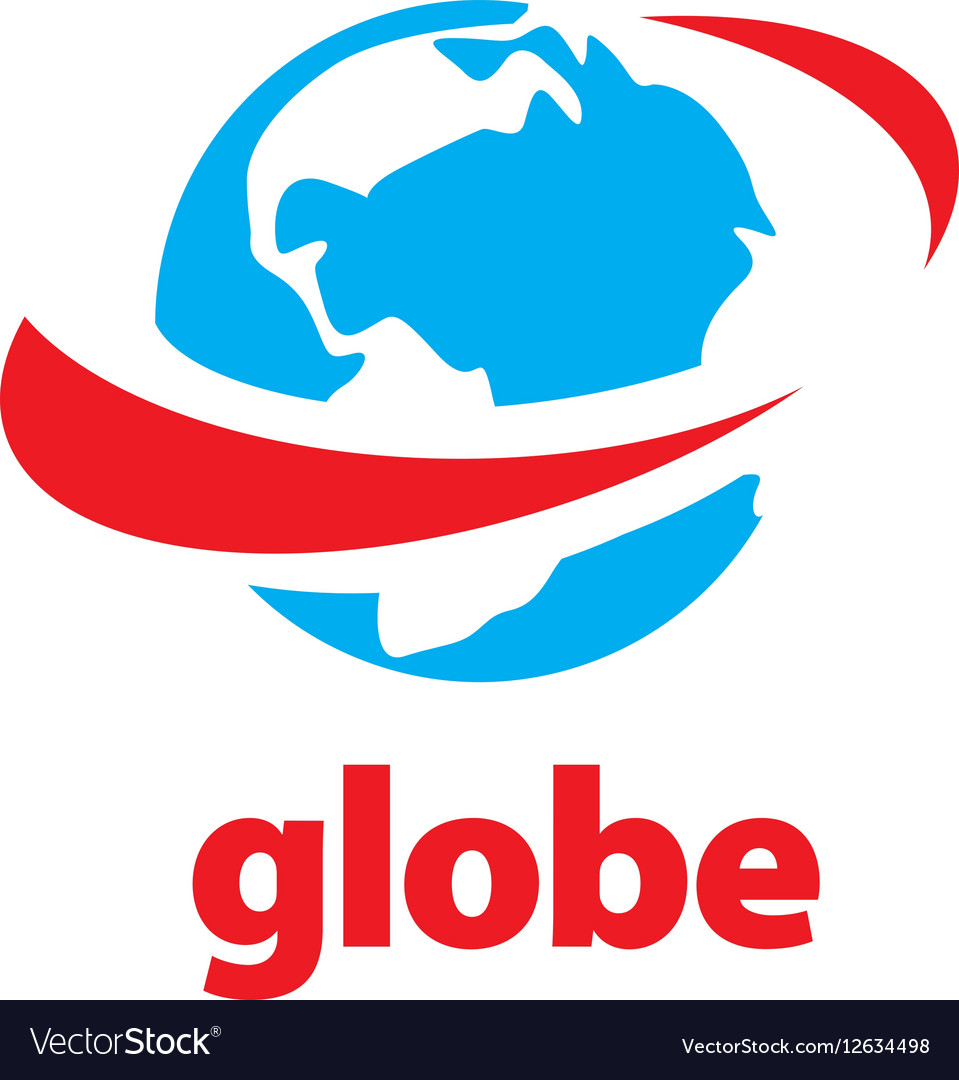 Abstract logo globe Royalty Free Vector Image - VectorStock