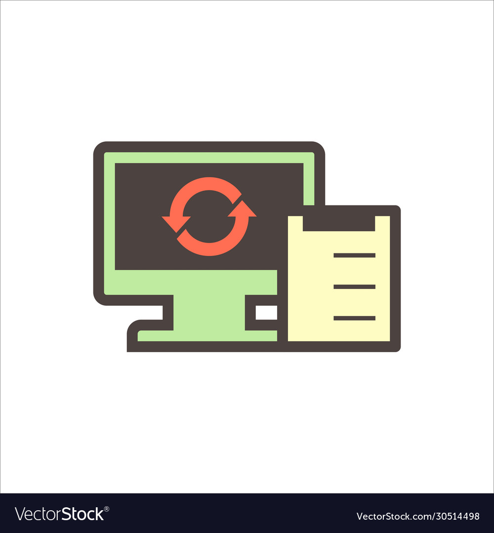 Computer test icon Royalty Free Vector Image - VectorStock