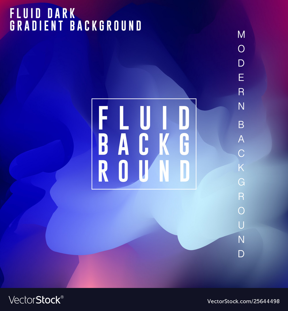 Dark fluid gradient background design abstract vector image Dark fluid gradient background design abstract