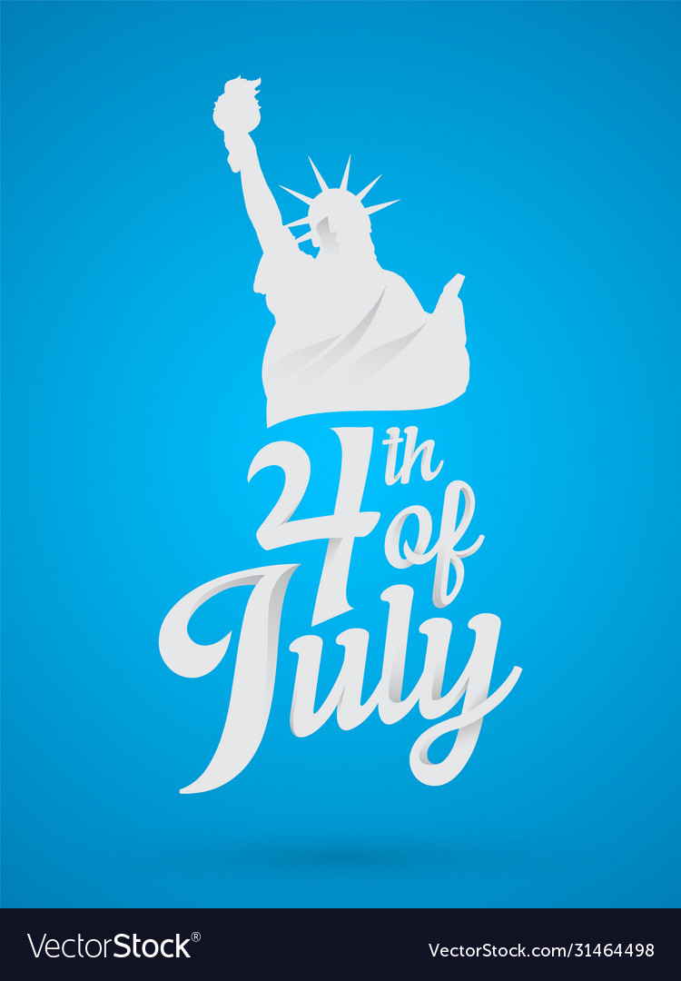 Happy independence day 4th july Royalty Free Vector Image