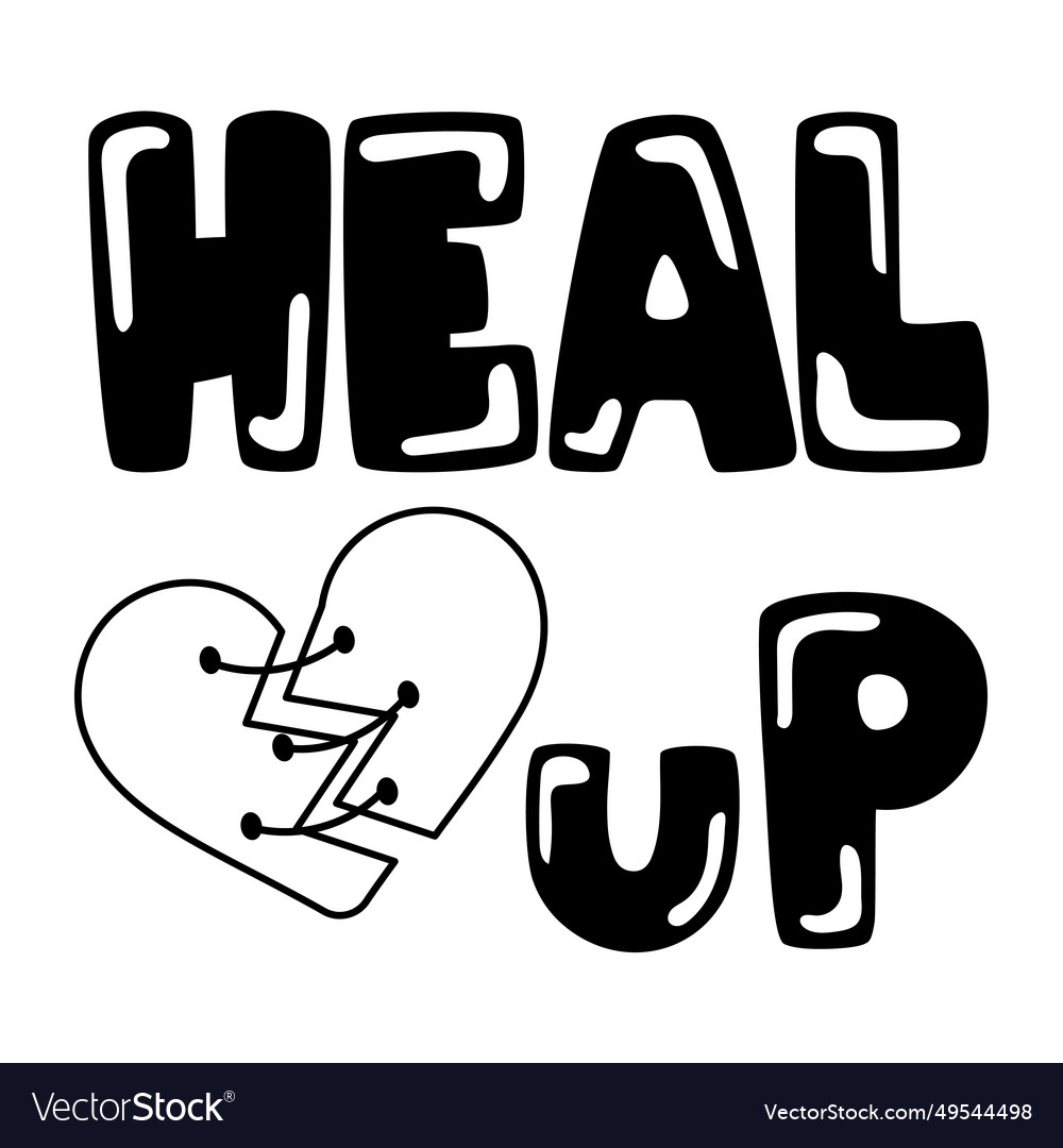 Heal up Royalty Free Vector Image - VectorStock