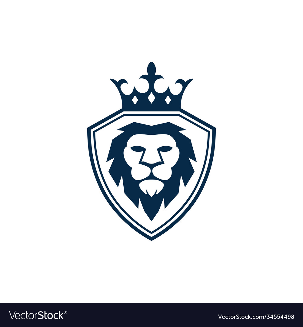 Lion king icon design template isolated Royalty Free Vector