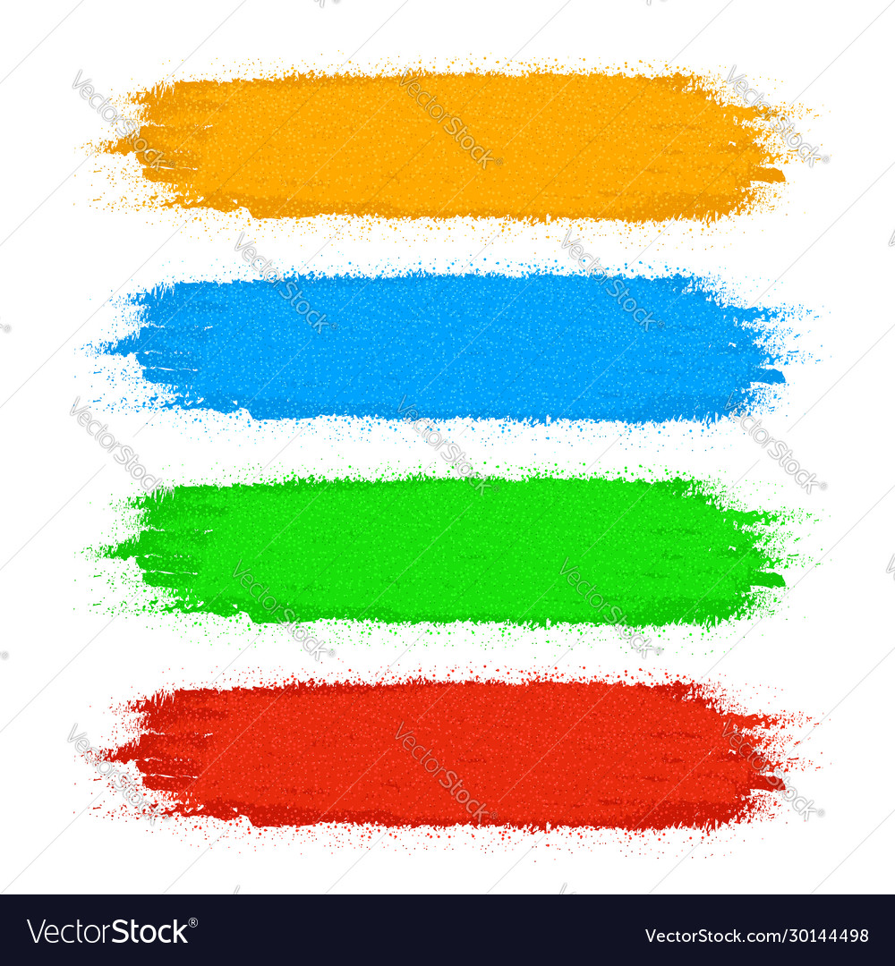 Paint color set Royalty Free Vector Image VectorStock