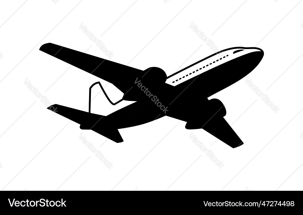 Plane taking off icon Royalty Free Vector Image
