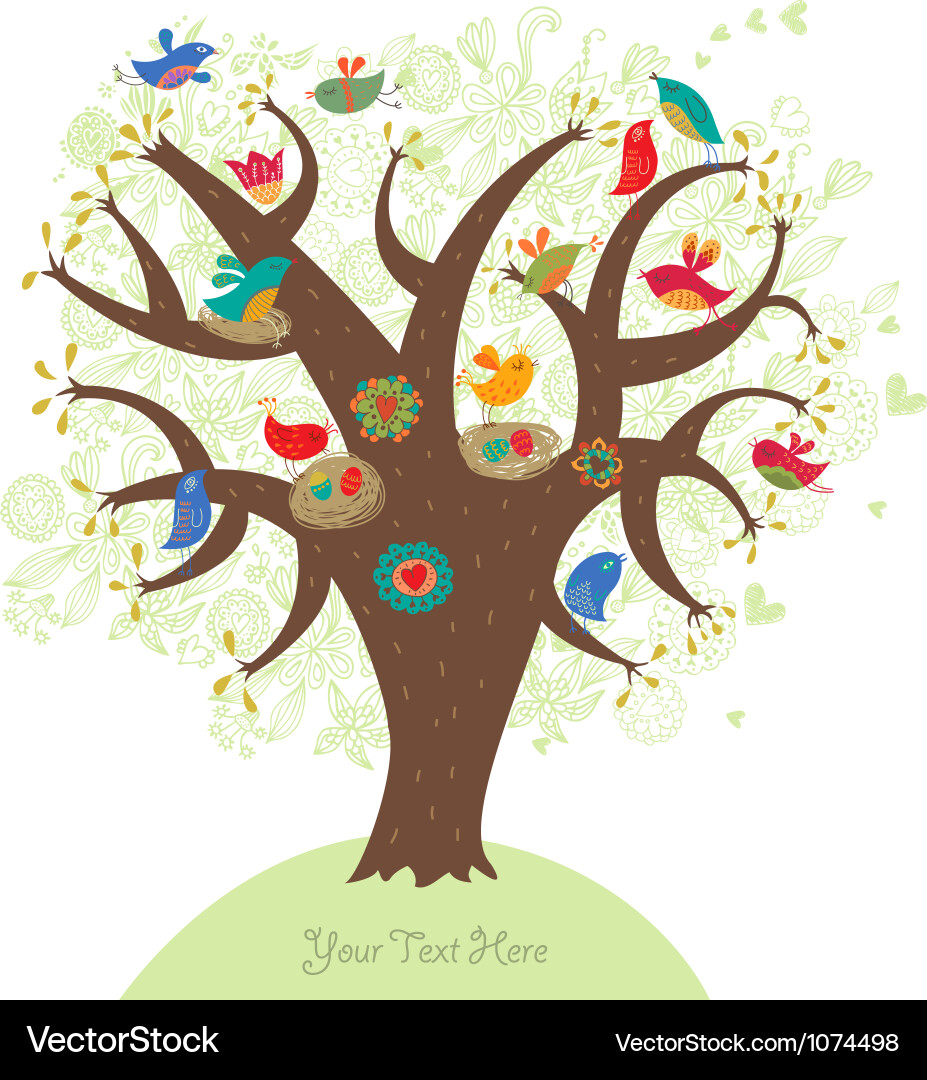 Tree love Royalty Free Vector Image - VectorStock