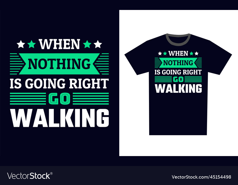 Walking t shirt design template