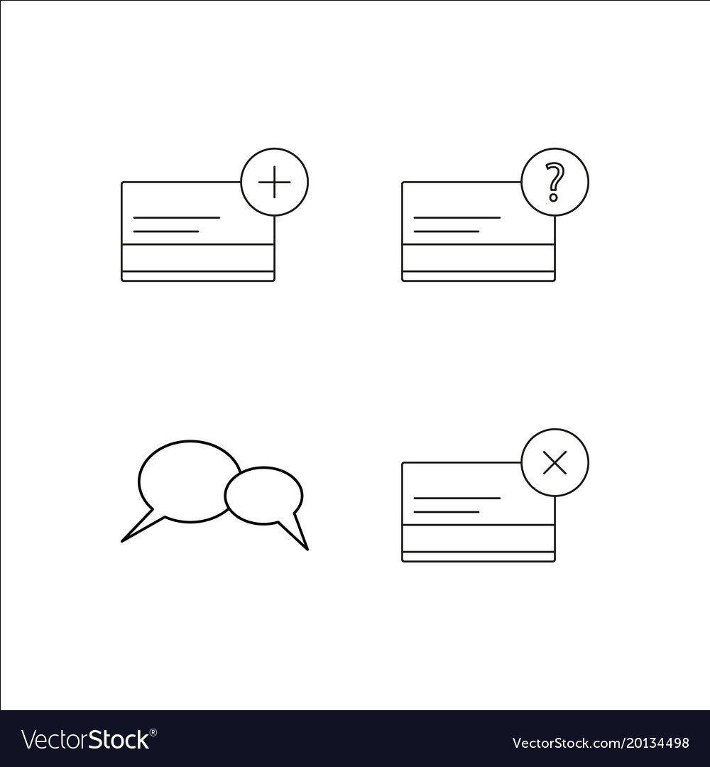 Web simple linear icon setsimple outline icons
