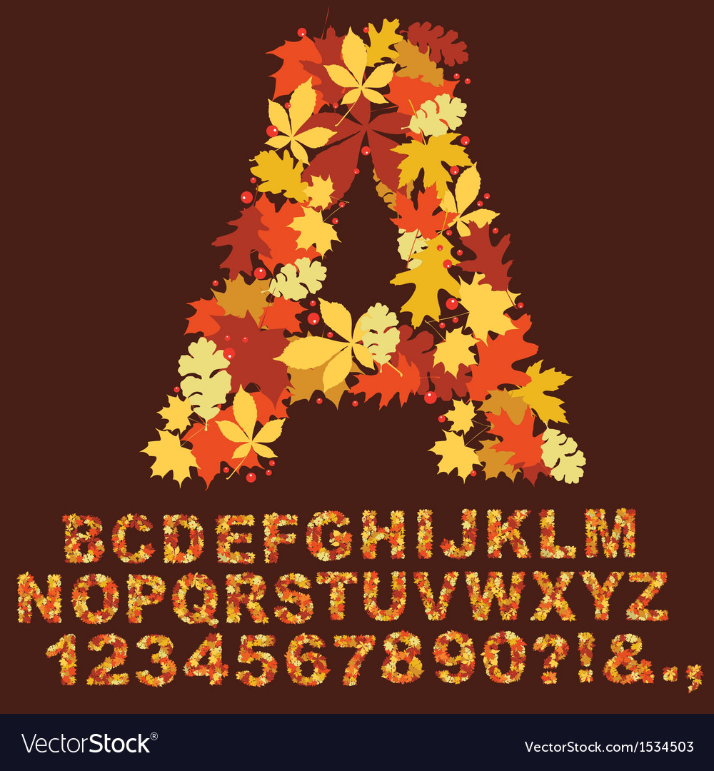 Fall Alphabet Letters