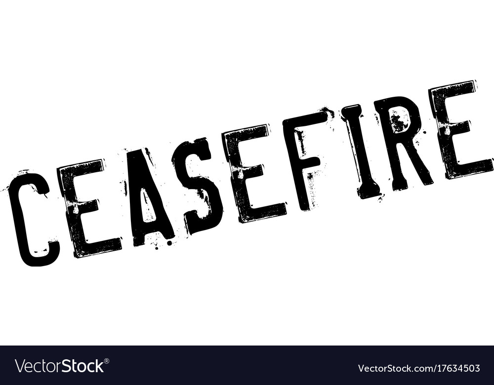 Ceasefire Rubber Stamp Royalty Free Vector Image