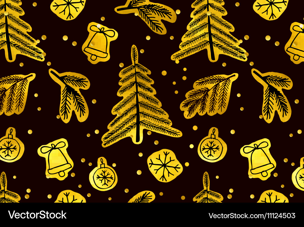 Christmas seamless cute pattern Royalty Free Vector Image