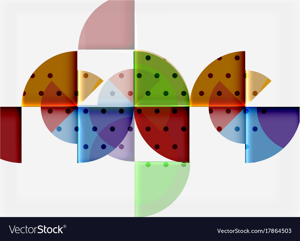 Circle elements on black background Royalty Free Vector