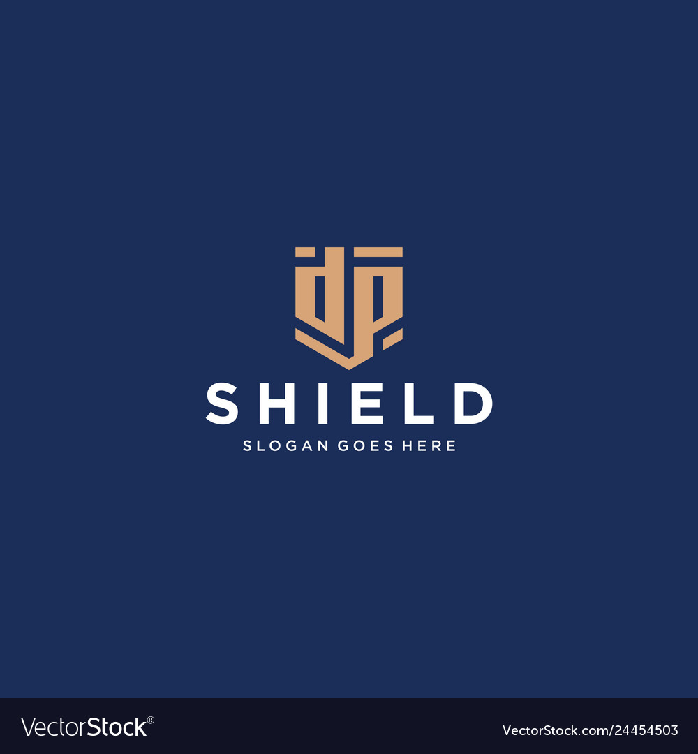 Dp letter shield icon