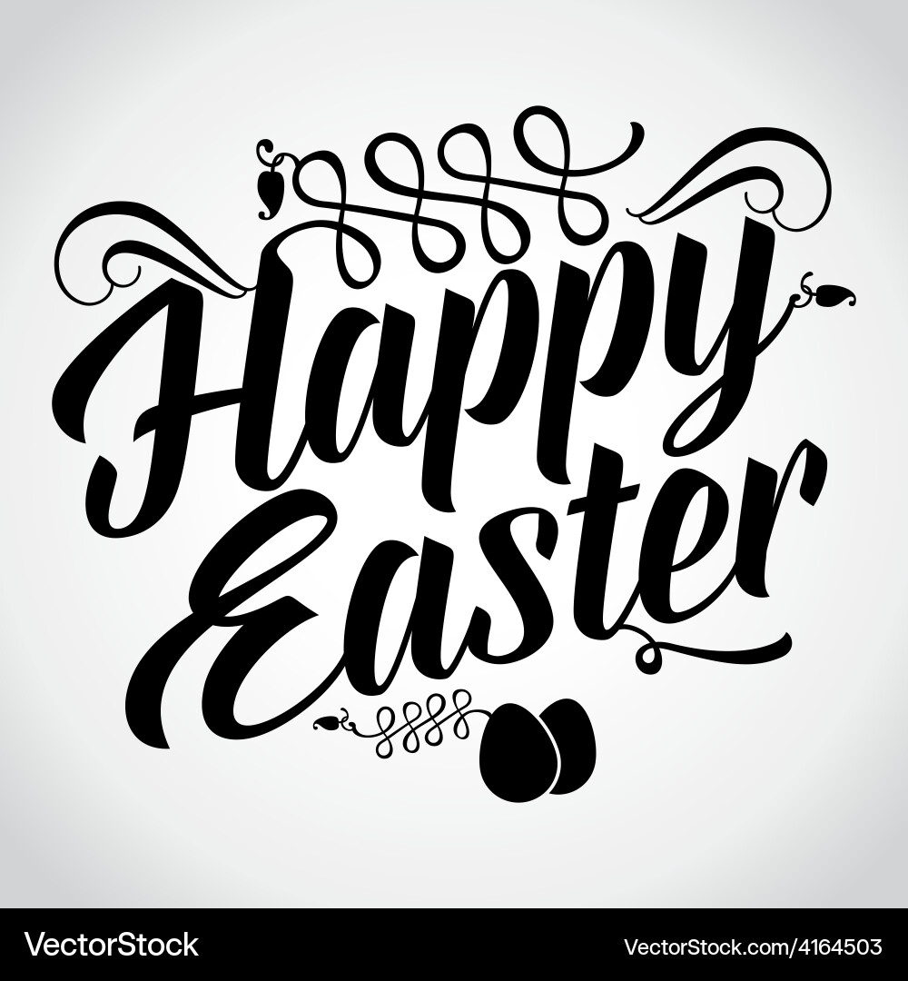 Happy easter Royalty Free Vector Image - VectorStock