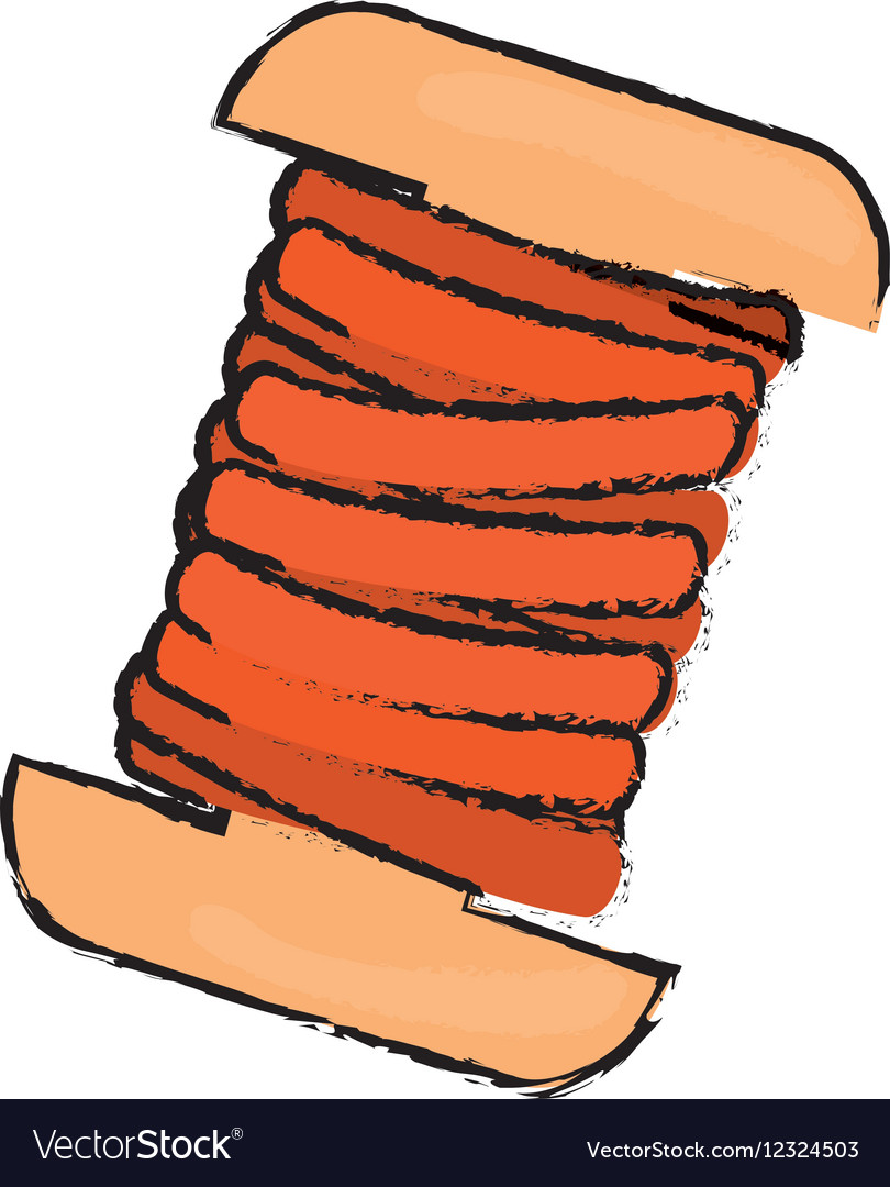 Isolated sewing thread Royalty Free Vector Image