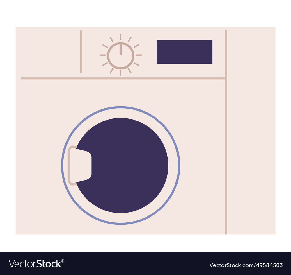 Modern Automatic Washing Machine Assistant Vector Image