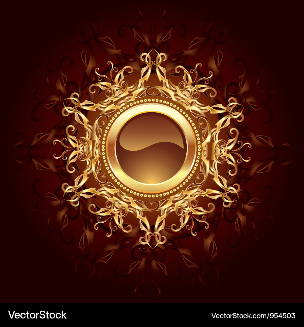Round Jewelry Banner Royalty Free Vector Image