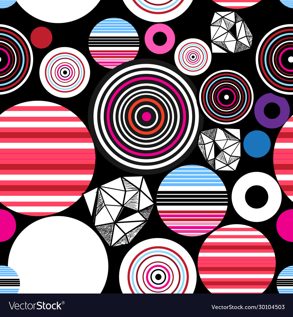 Seamless bright abstract pattern geometric