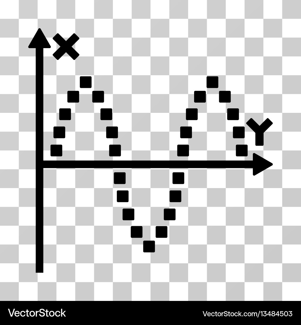 Sinusoid plot icon Royalty Free Vector Image - VectorStock