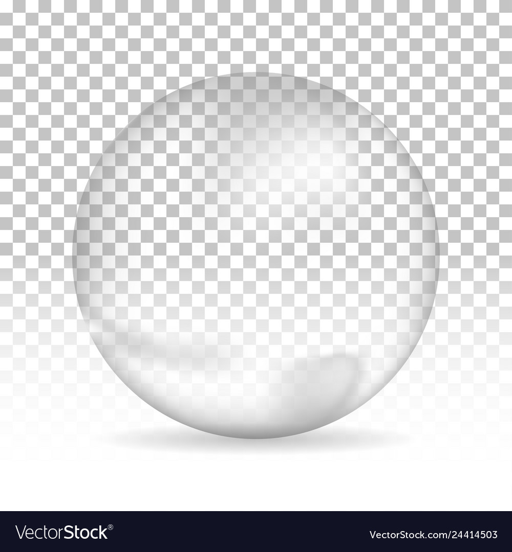 Water bubble on isolated background