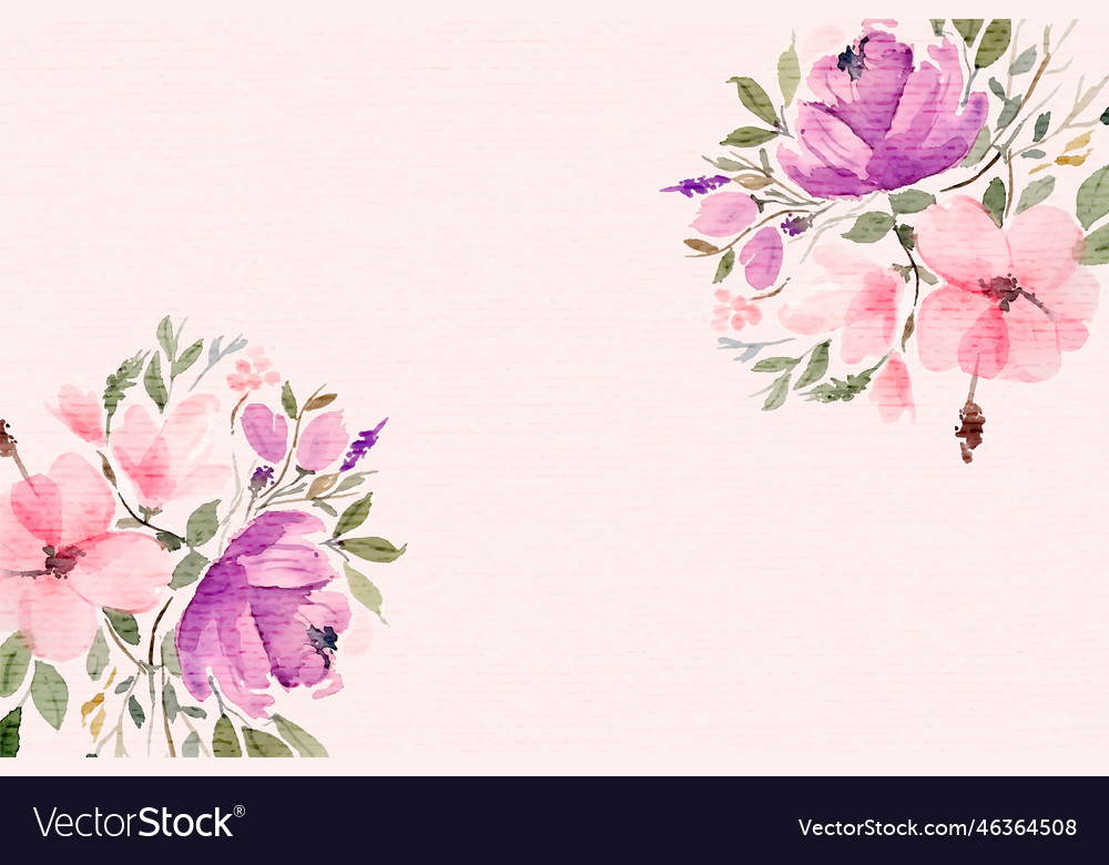 Schöne Aquarell Blumen Hintergrund mit Text