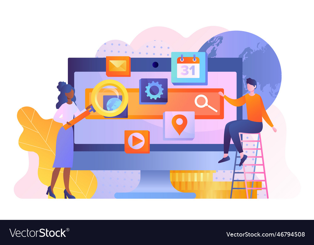 Concept of search Royalty Free Vector Image - VectorStock