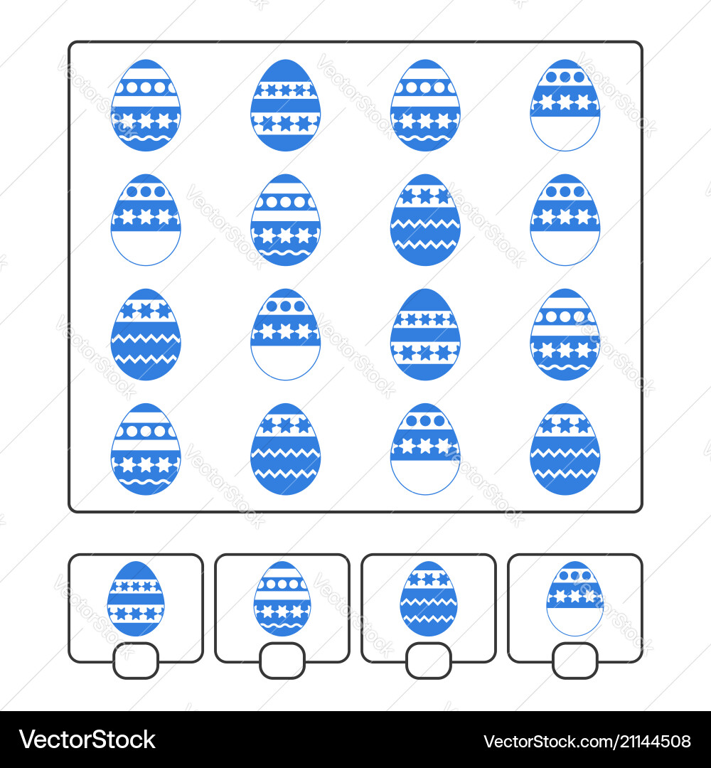 Counting game for preschool children Royalty Free Vector