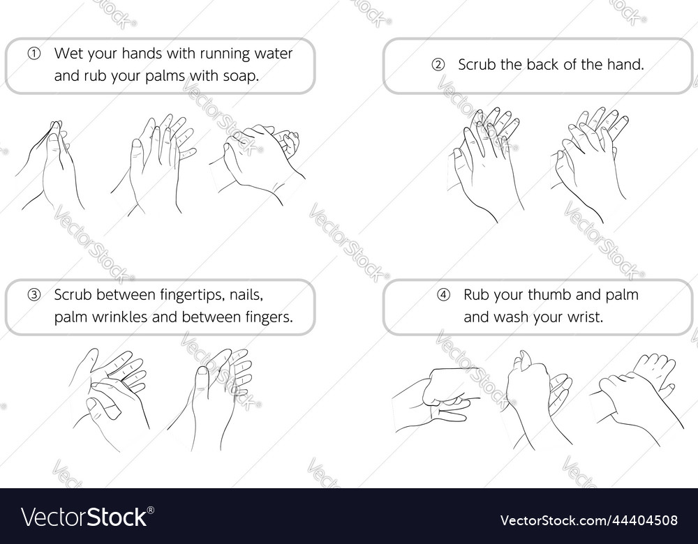How To Wash Your Hands Correctly Royalty Free Vector Image how-to-wash-your-hands-correctly-royalty-free-vector-image