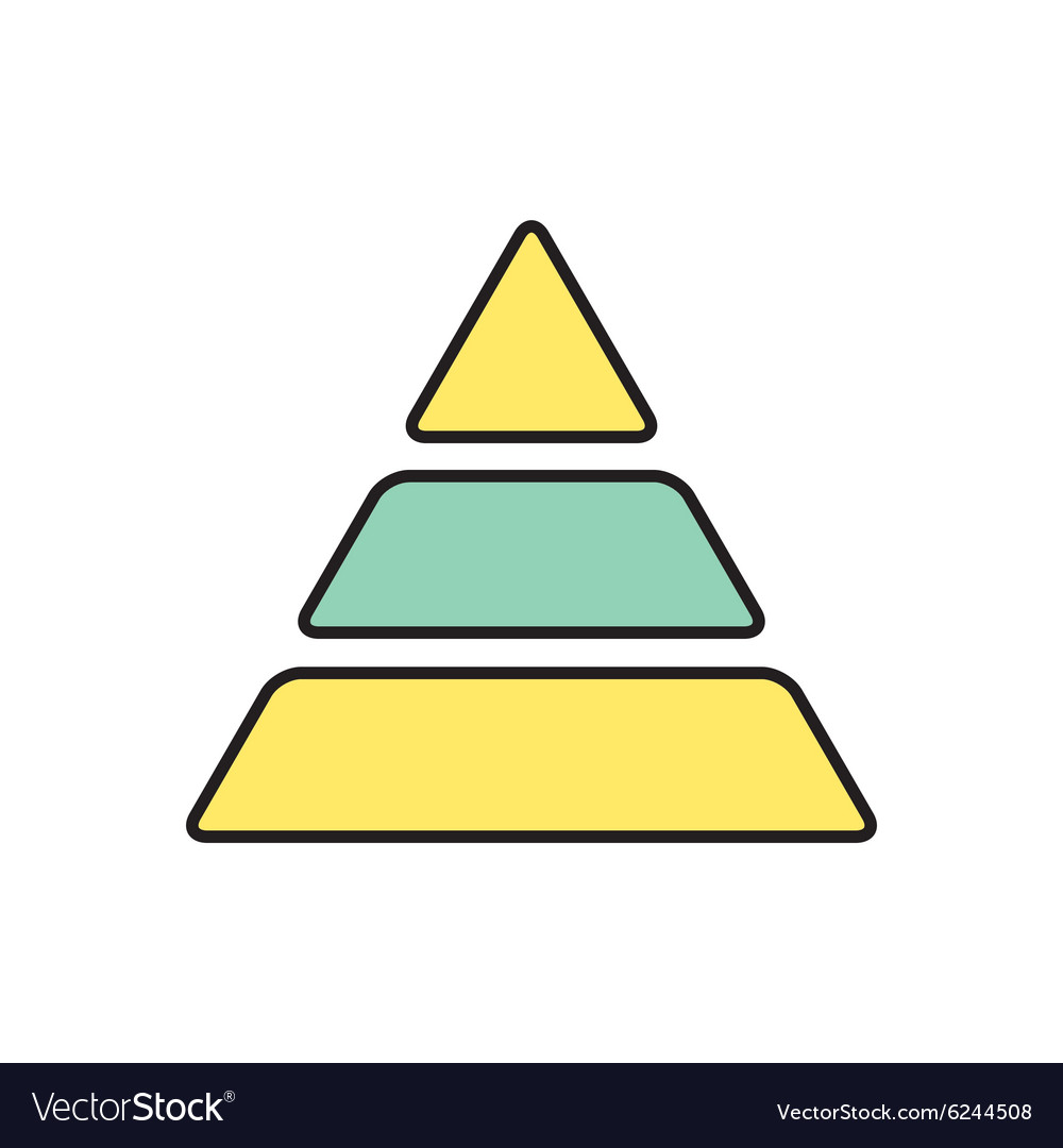 Pyramid icon eps10 Royalty Free Vector Image - VectorStock