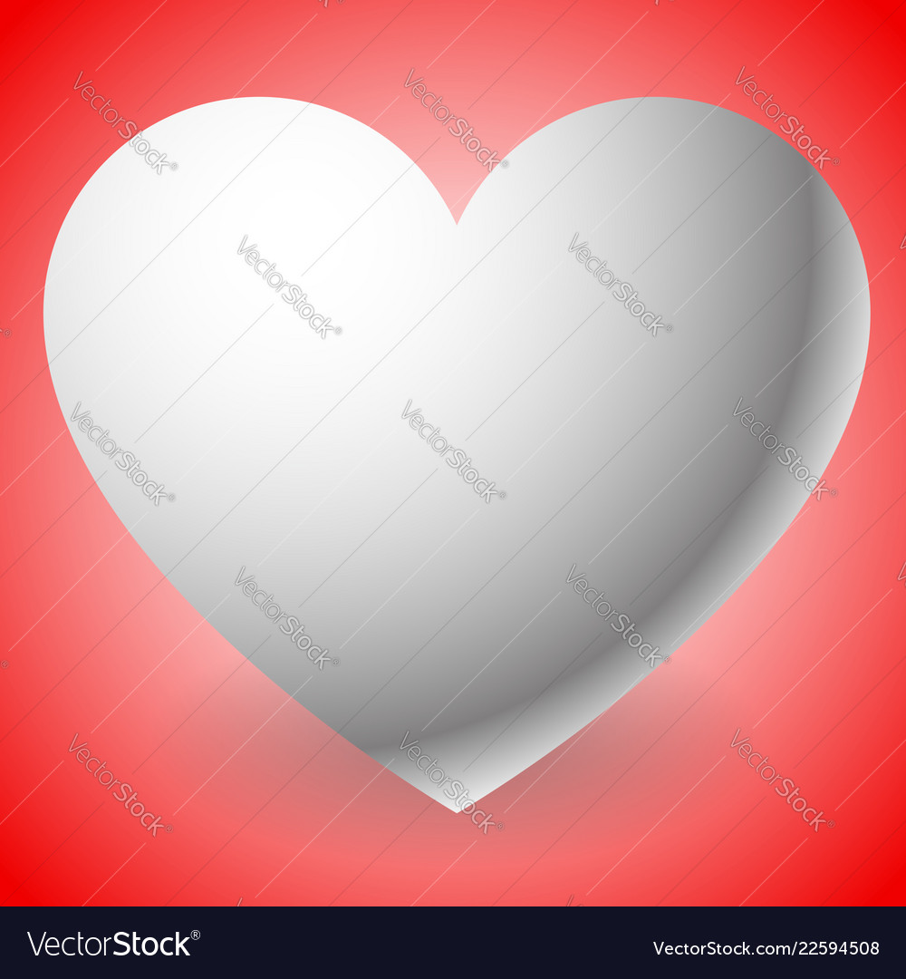 With heart shape love affection valentines day