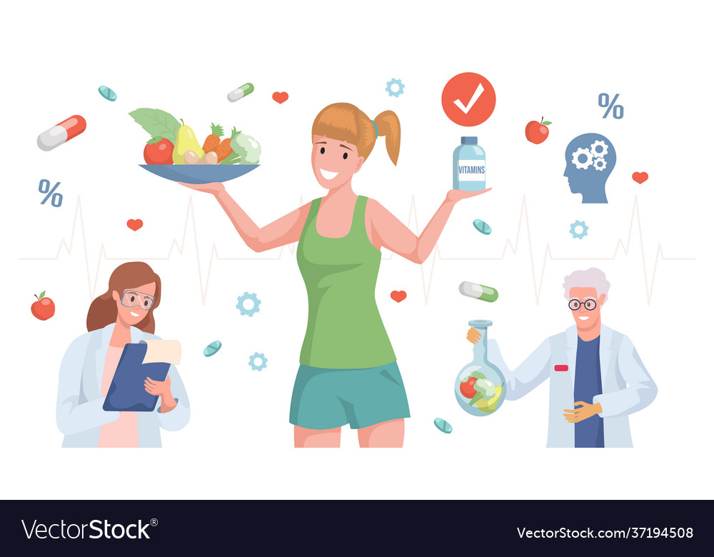 Woman holding plate with fruits and vegetables