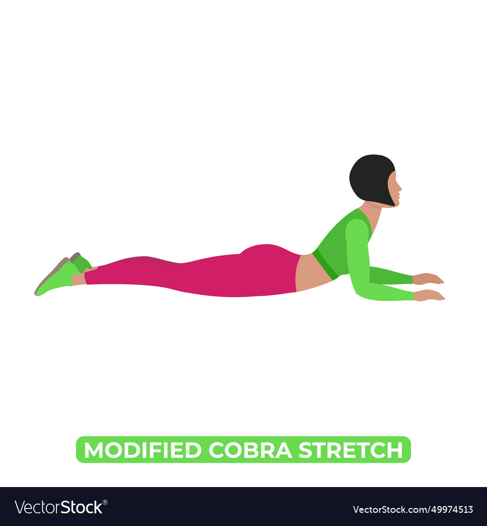 Modified cobra stretching women