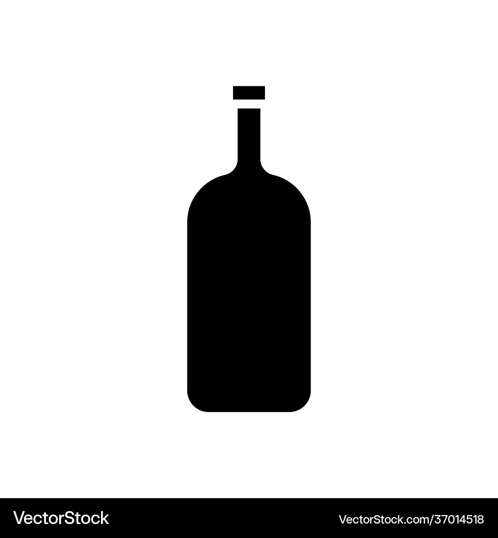 Bottle icon editable stroke design template Vector Image