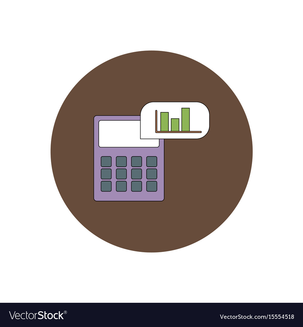 In flat design of calculator