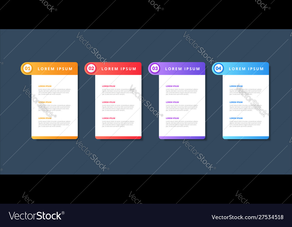 Infographic design elements option number vector image Infographic design elements option number