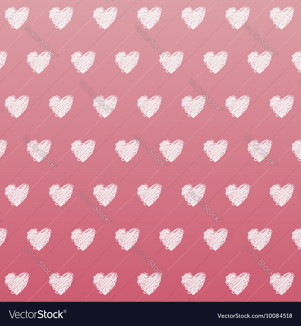 Pink heart seamless pattern