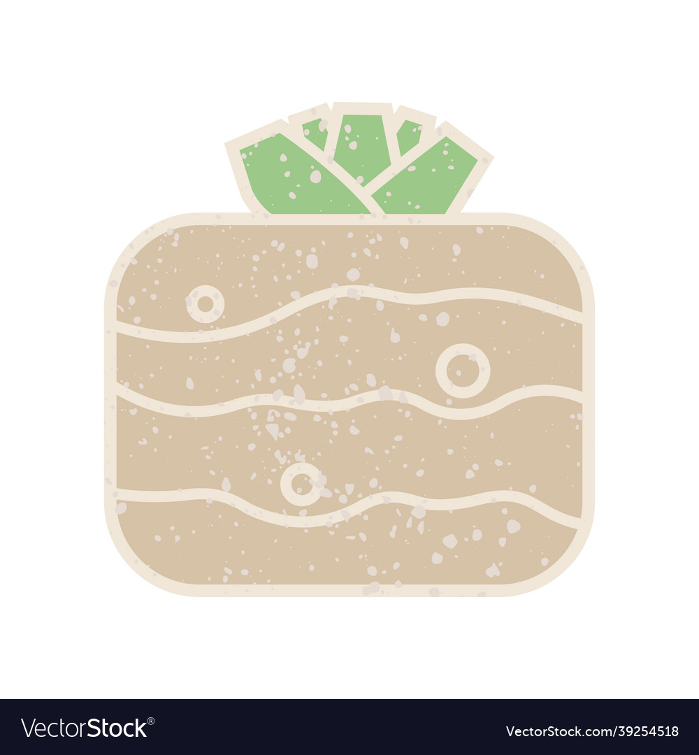 Root crop celery icon with pattern on white