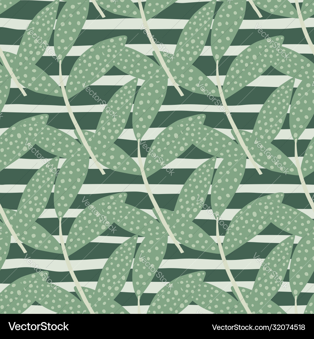 Rustic forest foliage branches seamless pattern Vector Image