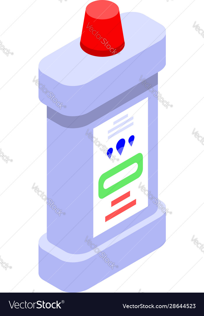 Bleach Icon Isometric Style Royalty Free Vector Image