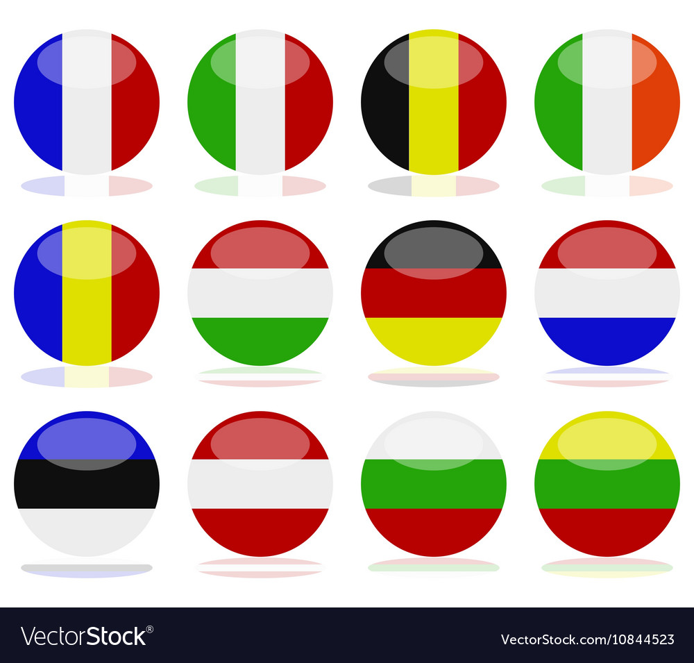 European flags Royalty Free Vector Image VectorStock